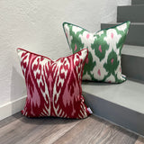Multicolor Silk Ikat Cushion