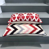 Decorative Multi Color Silk Ikat Pillow