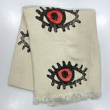 Muslin Towel Evil Eye Red |