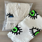 Muslin Towel Evil Eye Green |