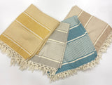 Turkish Towels Cotton - Yellow | Gray | Blue | Beige