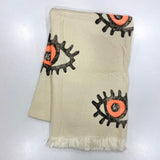 Muslin Towel Evil Eye Orange |