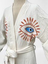 Muslin Robe Awake Evil Eye | Turkish Kimono Awake Evil Eye