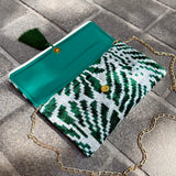 Ikat Clutch Bag Ravello | Green