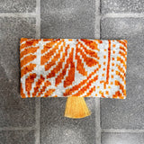 Ikat Clutch Bag Ravello | Orange