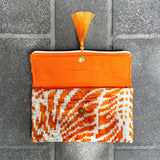 Ikat Clutch Bag Ravello | Orange