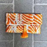 Ikat Clutch Bag Ravello | Orange