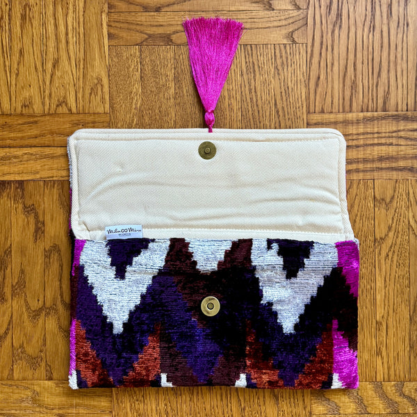 Ikat Clutch Bag Vesuvius