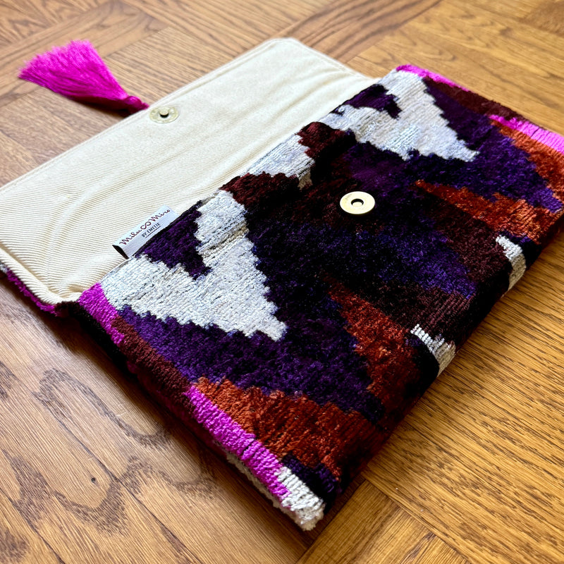 Ikat Clutch Bag Vesuvius