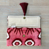 Ikat Clutch Bag Evil Eye | Pink