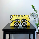 Ikat Clutch Bag Evil Eye | Yellow