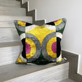 Velvet Ikat Cushion Miro | Velvet Ikat Pillow Miro