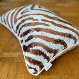 Velvet Ikat Cushion Brown Zebra | Velvet Ikat Pillow Brown Zebra