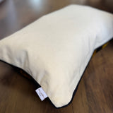 Golden Zebra Velvet Ikat Pillow Cover