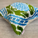 Olive Velvet Ikat Pillow Cover