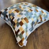 Sand Velvet Ikat Pillow Cover
