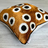 Velvet Ikat Cushion Espresso | Velvet Ikat Pillow Espresso