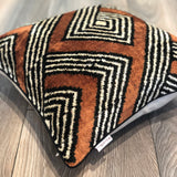 Velvet Ikat Cushion African Zulu | Velvet Ikat Pillow African Zulu