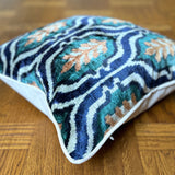 Velvet Ikat Cushion Oats | Velvet Ikat Pillow Oats