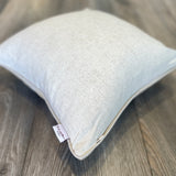Cream Velvet Ikat Pillow Cover
