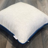 Velvet Ikat Cushion Navy | Velvet Ikat Pillow Navy