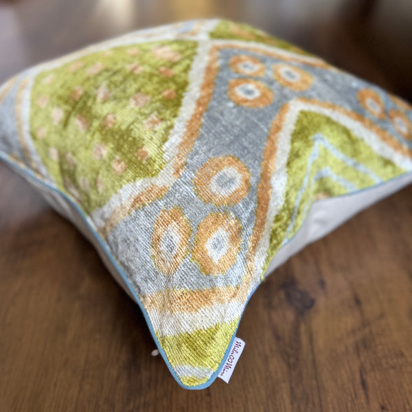 Velvet Ikat Cushion Roots | Velvet Ikat Pillow Roots