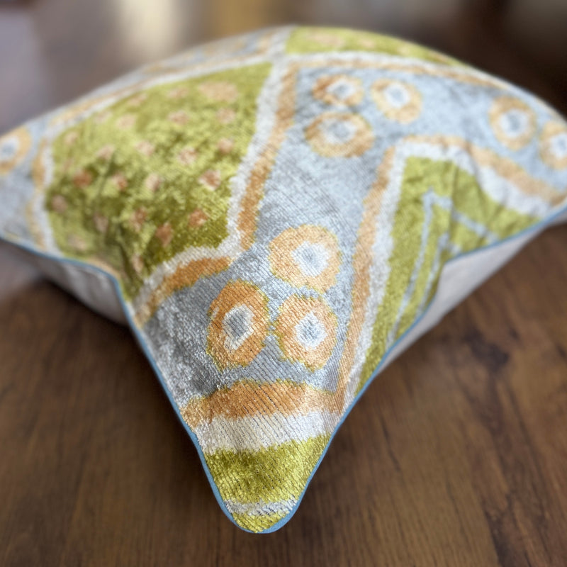 Velvet Ikat Cushion Roots | Velvet Ikat Pillow Roots