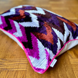 Velvet Ikat Cushion Victory | Velvet Ikat Pillow Victory