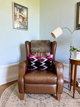 Velvet Ikat Cushion Victory | Velvet Ikat Pillow Victory