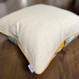 Cubes Velvet Ikat Pillow Cover