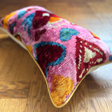 Valentine Velvet Ikat Pillow Cover