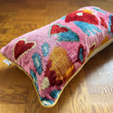 Valentine Velvet Ikat Pillow Cover