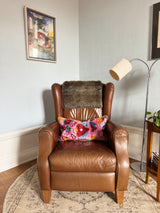 Valentine Velvet Ikat Pillow Cover
