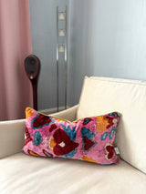 Valentine Velvet Ikat Pillow Cover