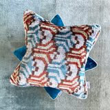 Velvet Ikat Cushion Slow River | Velvet Ikat Pillow Slow River