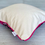 Velvet Ikat Cushion Hot Pink | Velvet Ikat Pillow Hot Pink