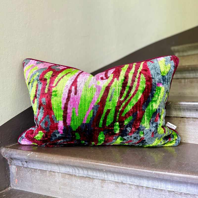 Velvet Ikat Cushion Amazon | Velvet Ikat Pillow Amazon