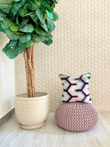 Velvet Ikat Cushion Snake | Velvet Ikat Pillow Snake