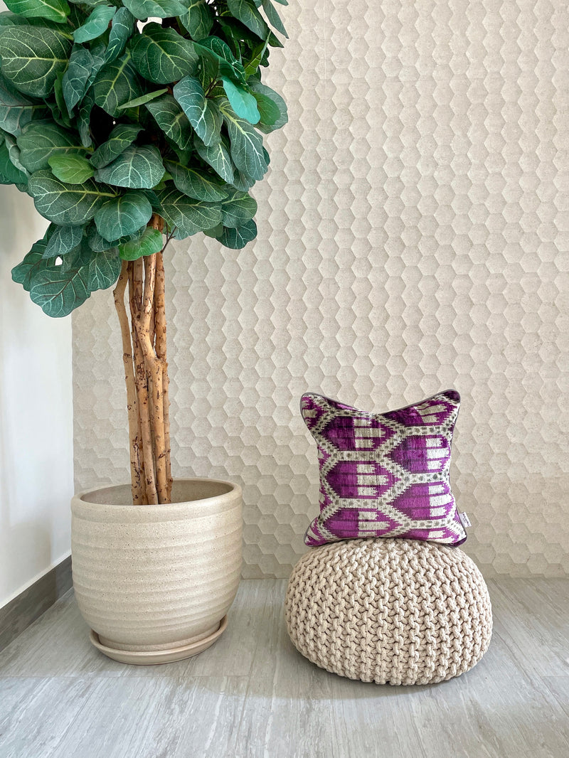 Velvet Ikat Cushion Hive | Velvet Ikat Pillow Hive