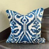 Carrara Velvet Ikat Pillow Cover