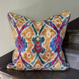 Mirage Velvet Ikat Pillow Cover