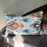 Harmony Velvet Ikat Pillow Cover