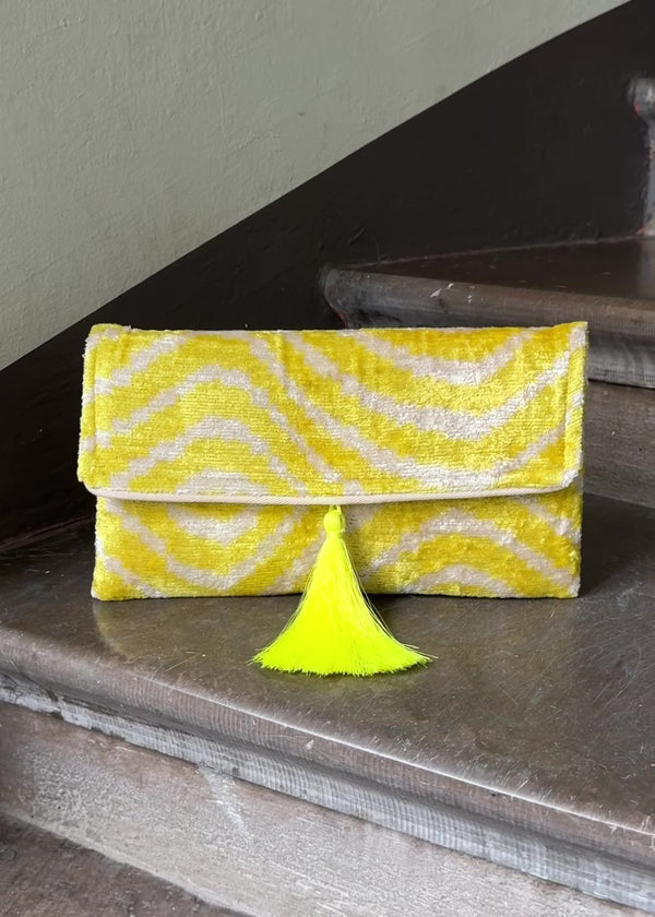 Ikat Clutch Bag Positano