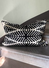 Vibration Velvet Ikat Pillow Cover