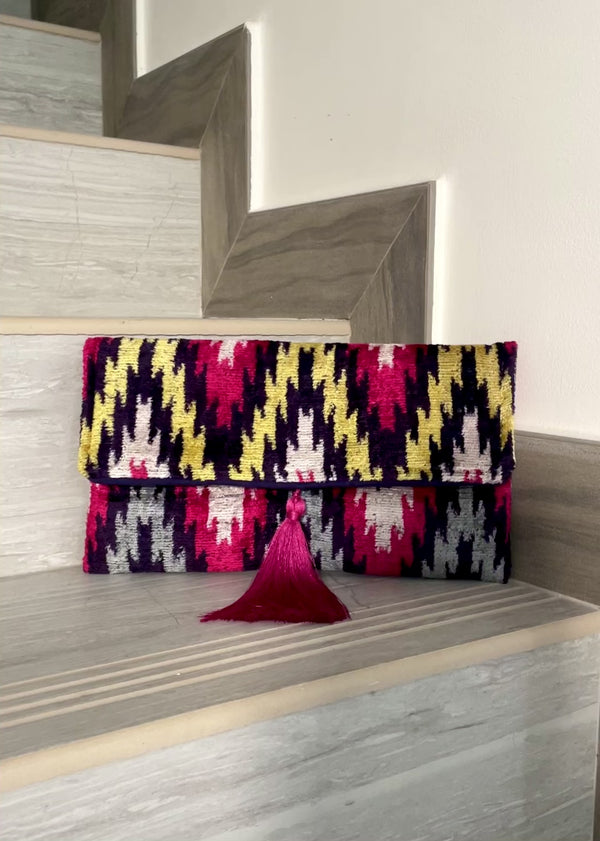 Ikat Clutch Bag Barcelona