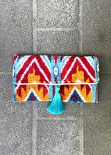 Ikat Clutch Bag Menton New