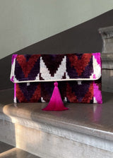 Ikat Clutch Bag Vesuvius