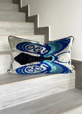 Velvet Ikat Cushion Butterfly | Velvet Ikat Pillow Butterfly