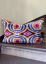 Velvet Ikat Cushion Twister | Velvet Ikat Pillow Twister