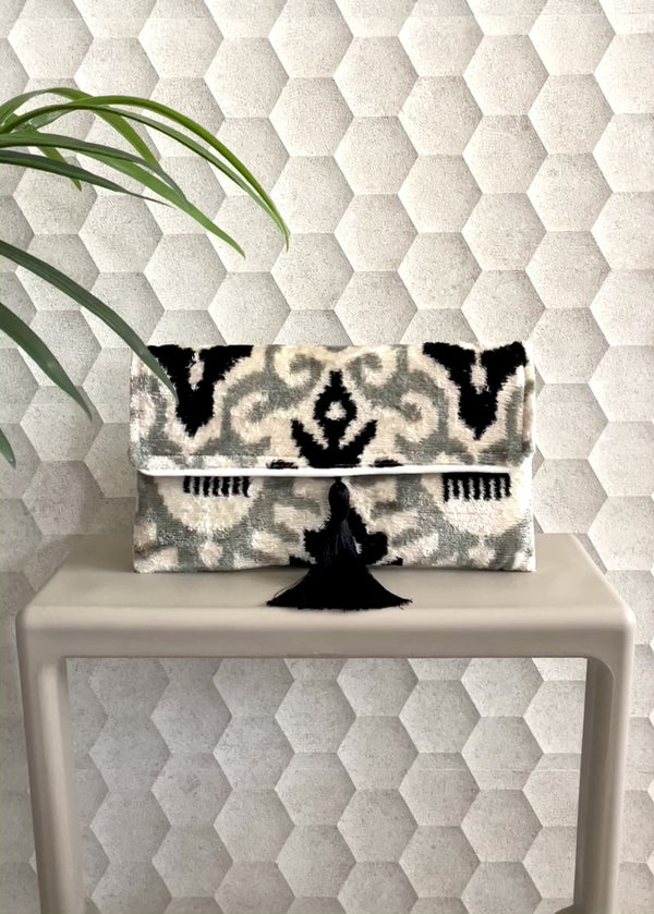 Ikat Clutch Bag Cap-Ferrat